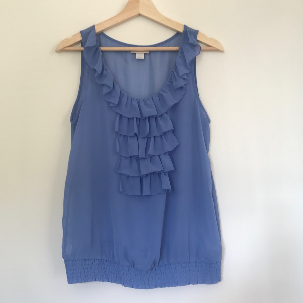 Ann Taylor Loft Ruffle Blouse